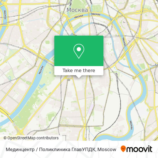 Мединцентр / Поликлиника ГлавУПДК map