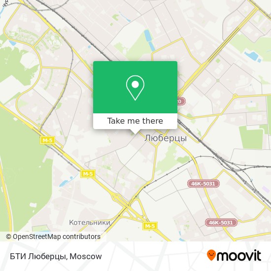 БТИ Люберцы map