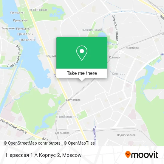 Нарвская 1 А Корпус 2 map