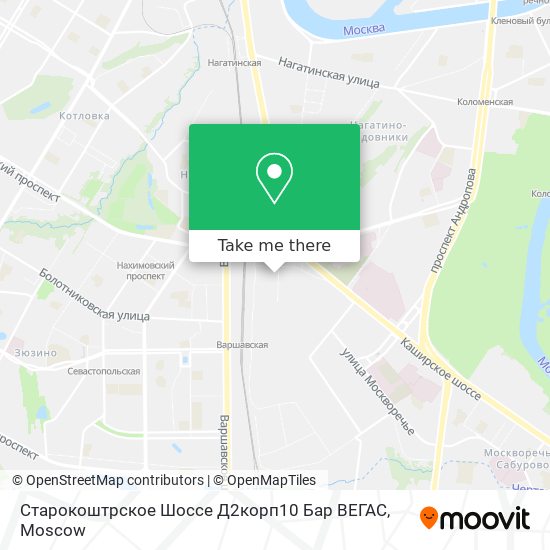 Старокоштрское Шоссе Д2корп10 Бар ВЕГАС map