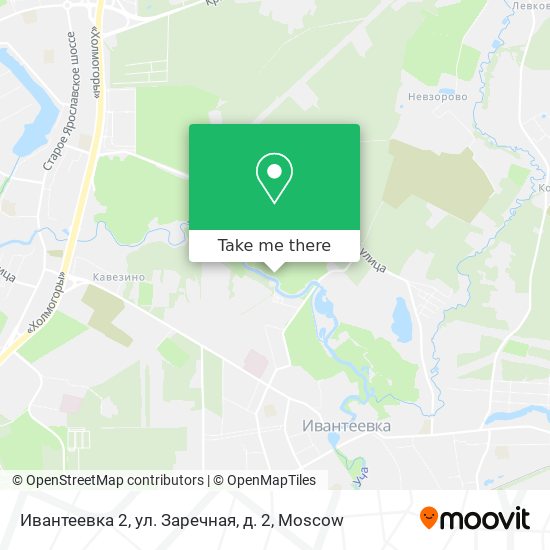 Ивантеевка 2, ул. Заречная, д. 2 map