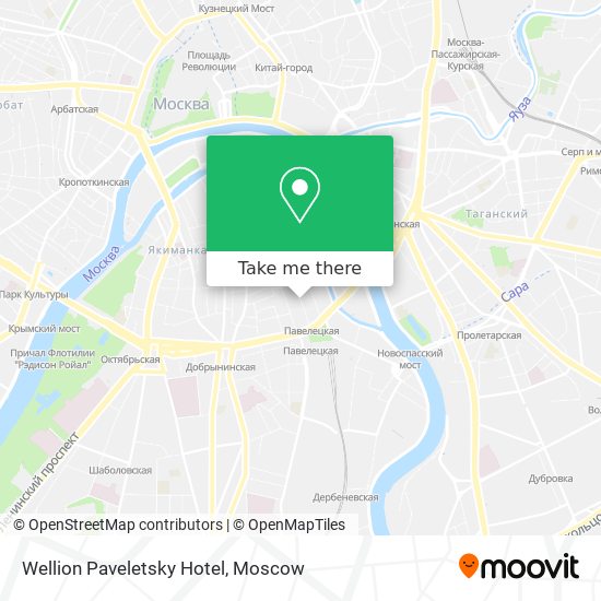 Wellion Paveletsky Hotel map