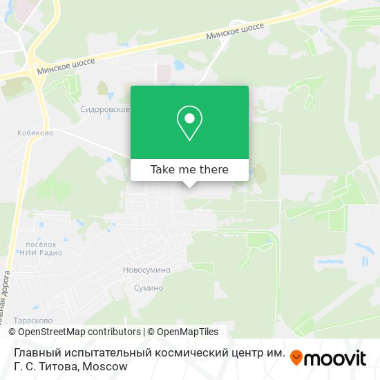 Главный испытательный космический центр им. Г. С. Титова map