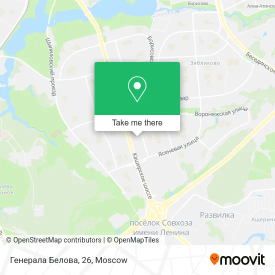 Генерала Белова, 26 map