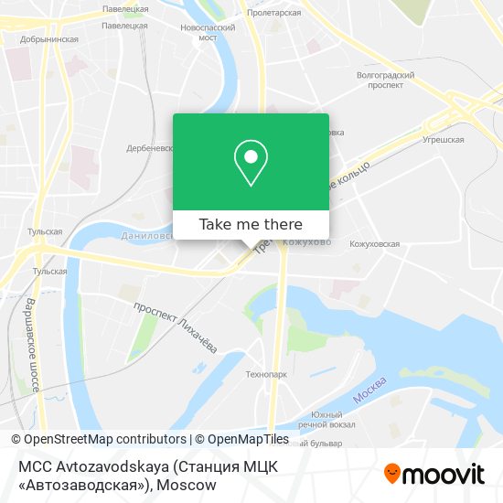 MCC Avtozavodskaya (Станция МЦК «Автозаводская») map