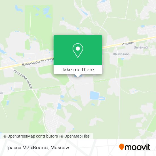 Трасса М7 «Волга» map