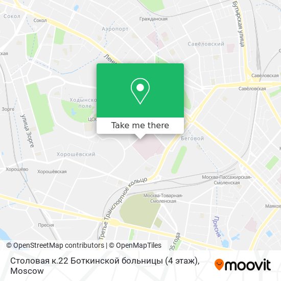 Столовая к.22 Боткинской больницы (4 этаж) map