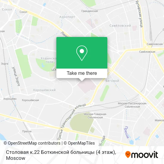 Столовая к.22 Боткинской больницы (4 этаж) map