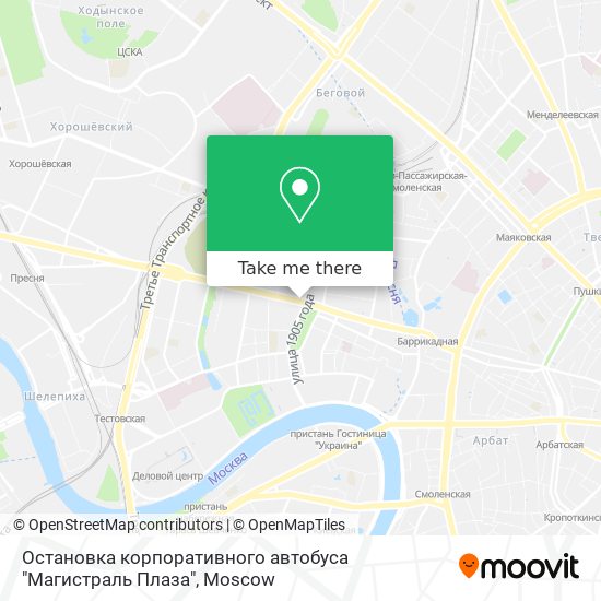 Остановка корпоративного автобуса "Магистраль Плаза" map