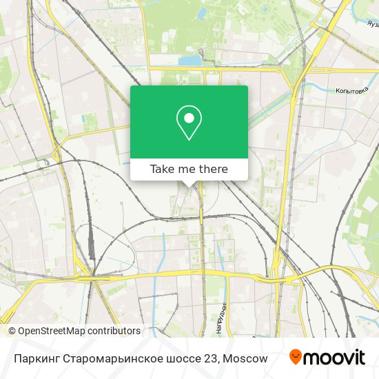 Паркинг Старомарьинское шоссе 23 map