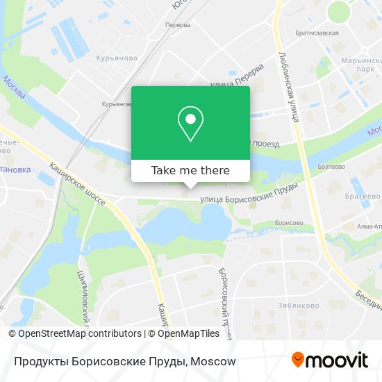 Продукты Борисовские Пруды map