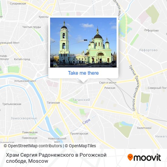 Храм Сергия Радонежского в Рогожской слободе map