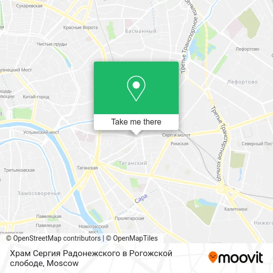 Храм Сергия Радонежского в Рогожской слободе map
