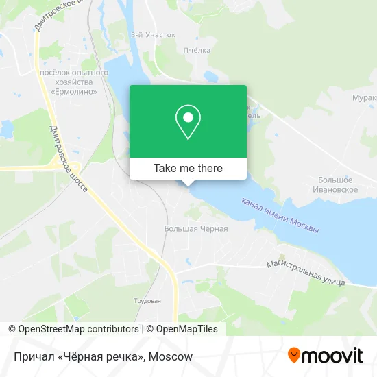 Причал «Чёрная речка» map
