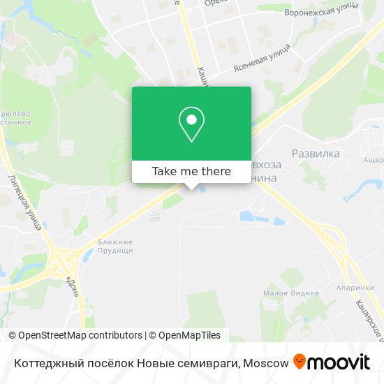 Коттеджный посёлок Новые семивраги map