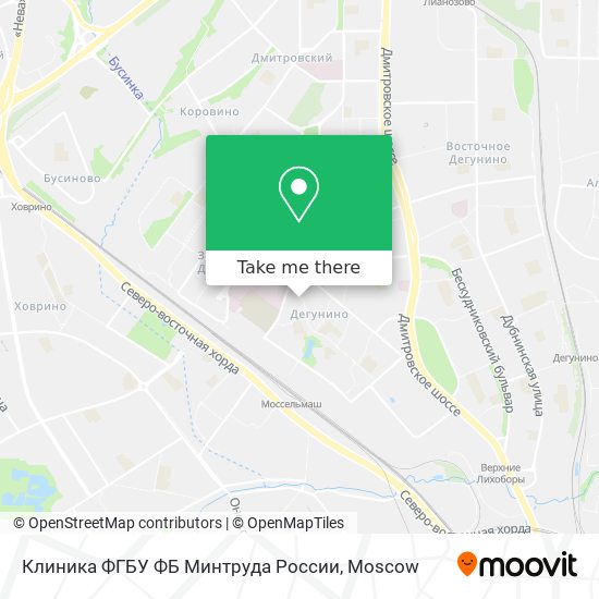 Клиника ФГБУ ФБ Минтруда России map