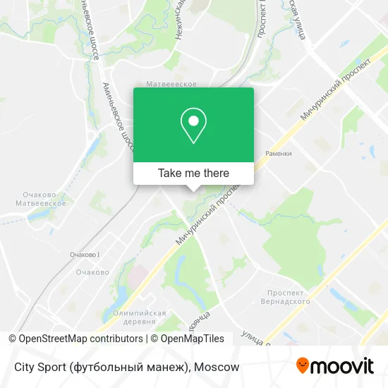 City Sport (футбольный манеж) map