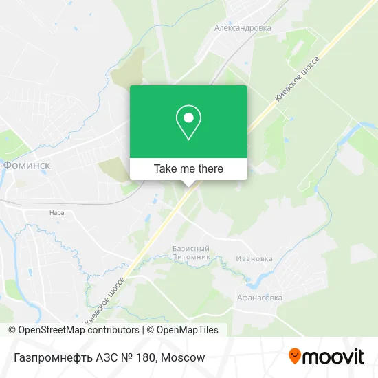 Газпромнефть АЗС № 180 map
