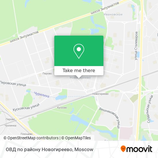 ОВД по району Новогиреево map