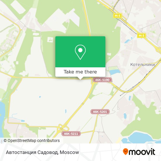 Автостанция Садовод map