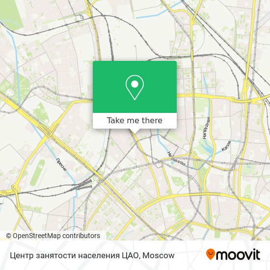 Центр занятости населения ЦАО map