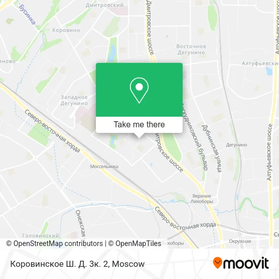 Коровинское Ш. Д. 3к. 2 map