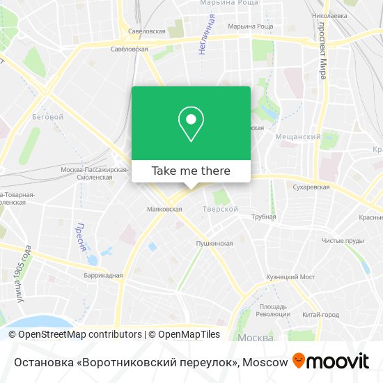 Остановка «Воротниковский переулок» map