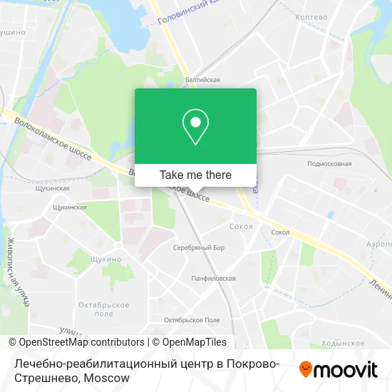 Лечебно-реабилитационный центр в Покрово-Стрешнево map