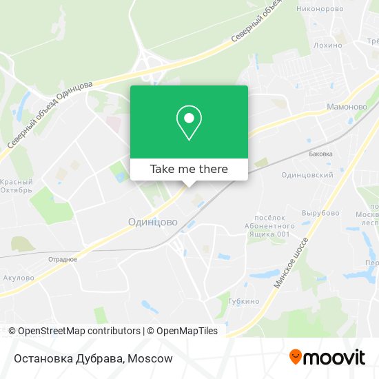 Остановка Дубрава map