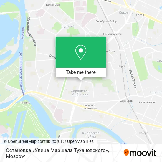 Остановка «Улица Маршала Тухачевского» map