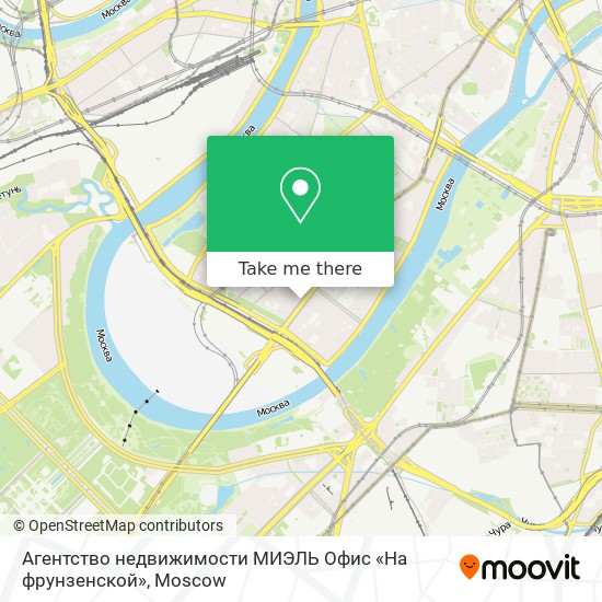 Агентство недвижимости МИЭЛЬ Офис «На фрунзенской» map