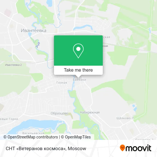СНТ «Ветеранов космоса» map