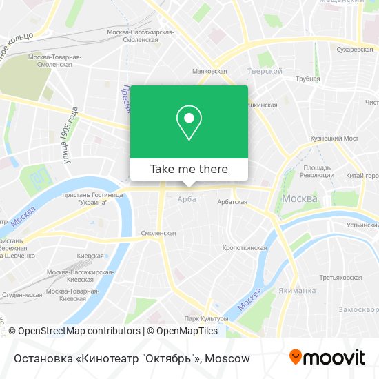 Остановка «Кинотеатр "Октябрь"» map