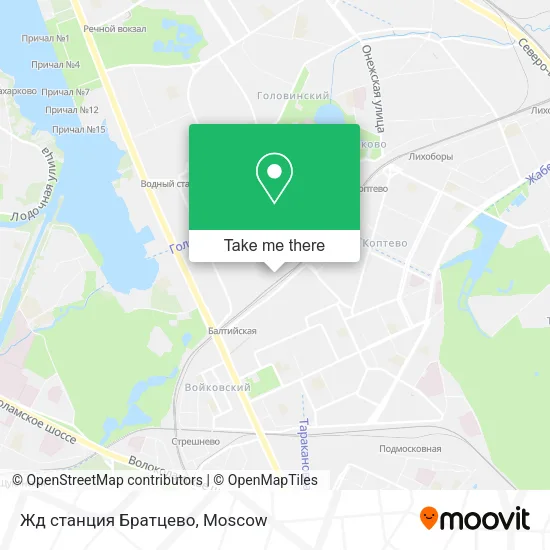 Жд станция Братцево map