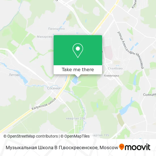 Музыкальная Школа В П,воскресенское map