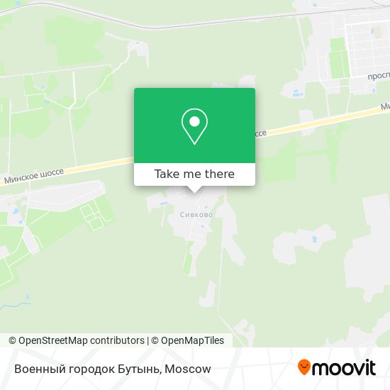 Военный городок Бутынь map
