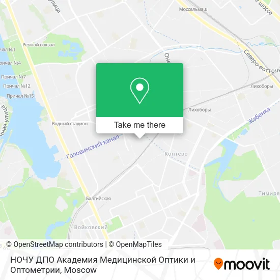 НОЧУ ДПО Академия Медицинской Оптики и Оптометрии map