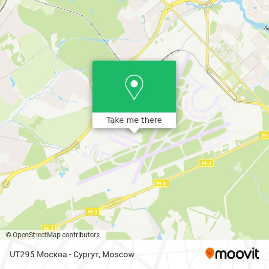 UT295 Москва - Сургут map