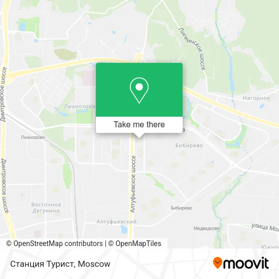 Станция Турист map