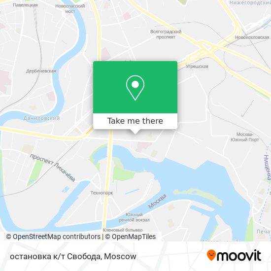 остановка к/т Свобода map