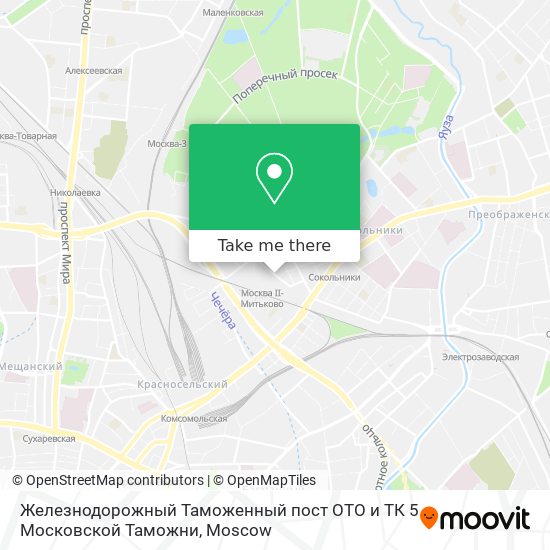 Железнодорожный Таможенный пост ОТО и ТК 5 Московской Таможни map