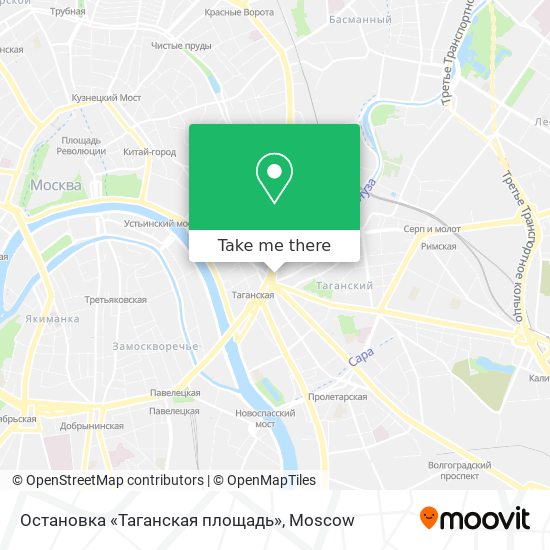 Остановка «Таганская площадь» map