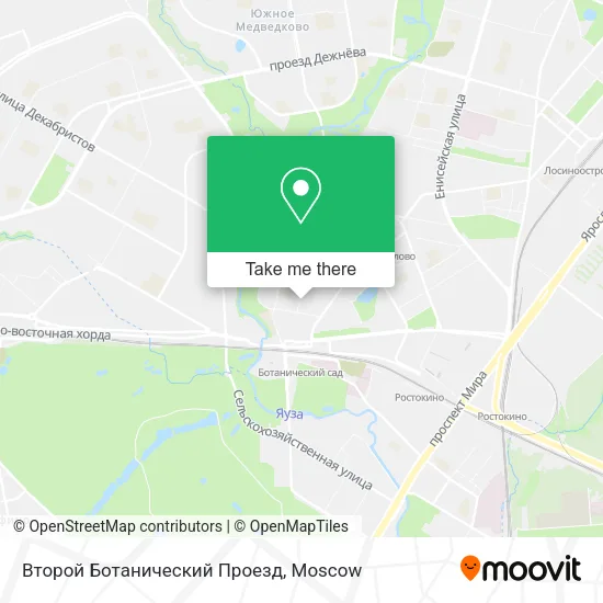 Второй Ботанический Проезд map