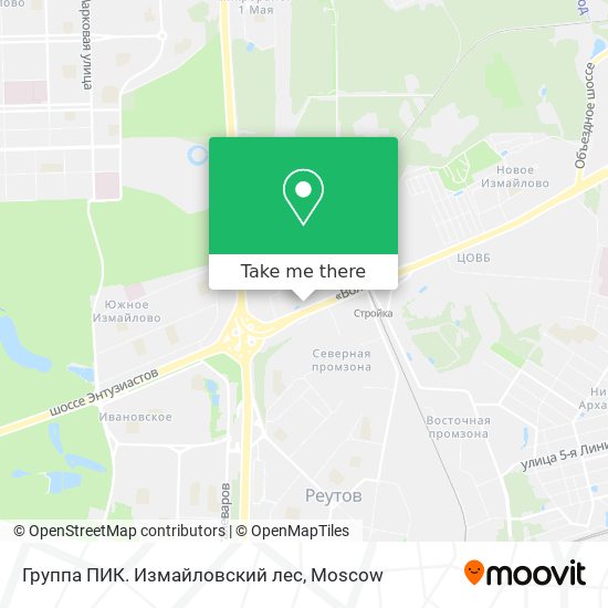 Группа ПИК. Измайловский лес map