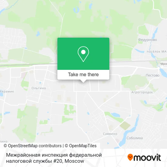 Межрайонная инспекция федеральной налоговой службы #20 map