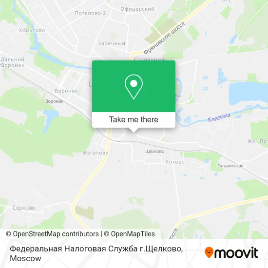 Федеральная Налоговая Служба г.Щелково map