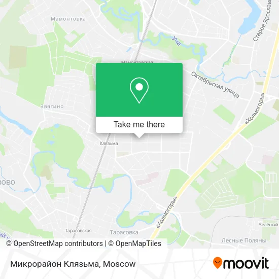 Микрорайон Клязьма map