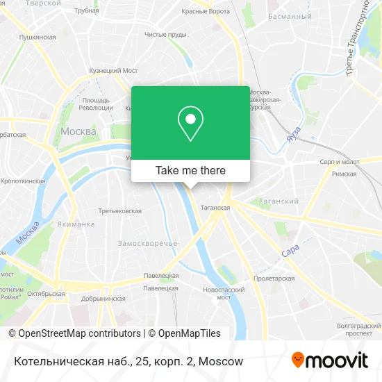 Котельническая наб., 25, корп. 2 map