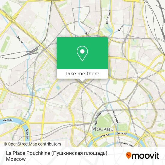 La Place Pouchkine (Пушкинская площадь) map