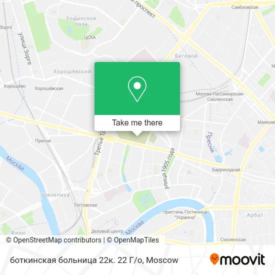боткинская больница 22к. 22 Г / о map